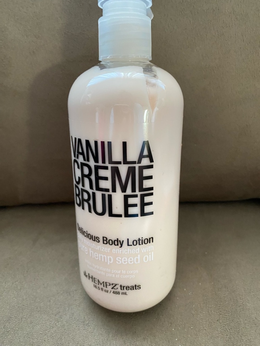 Hempz Vanilla Crème Brûlée Moisturizing Body Lotion - Pale Pink
